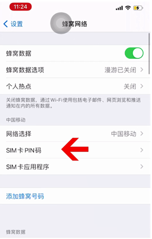 大安苹果14维修网分享如何给iPhone14的SIM卡设置密码 