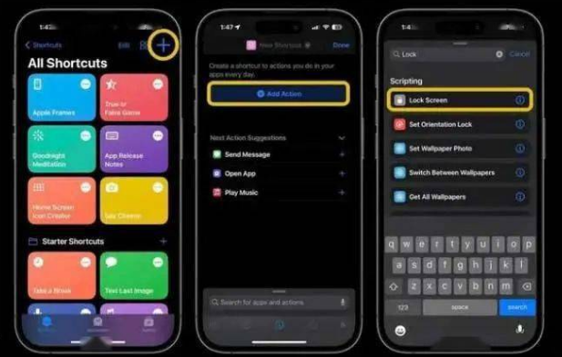 大安苹果14锁屏维修店分享iPhone14升级iOS16.4后如何创建锁屏快捷方式 