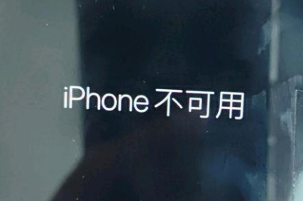 大安苹果服务网点分享锁屏界面显示“iPhone 不可用”如何解决 