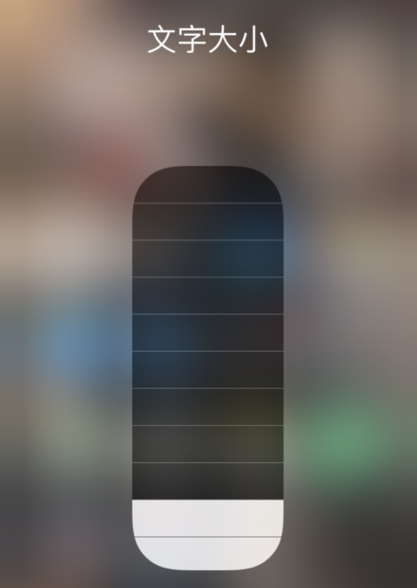 大安苹果手机维修分享小技巧：在 iPhone 控制中心快速调节字体大小 