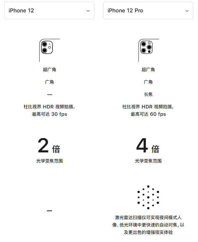 大安苹果手机维修分享苹果 iPhone 12 与 iPhone 12 Pro 选哪款 
